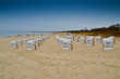 Strandkörbe an der Küste