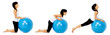 Pilates ball exercise
