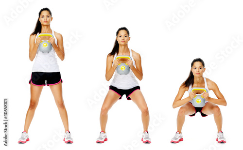 Photo: Kettlebell dumbell exercise Kettlebell dumbell exercise