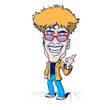 smile crazy man