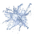 Photo: Water splash, isolated on white background Water splash, isolated on white background