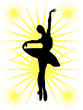 Ballerinas silhouette - vector Ballerinas silhouette - vector
