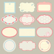 Vector: set of cute frames set of cute frames