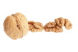 walnuts isolated on white background