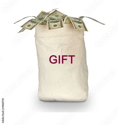 Photo: bag with gift bag with gift