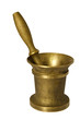 Old brass pestle and mortar Old brass pestle and mortar