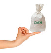 Bag with cash Bag with cash