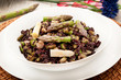 risotto nero agli asparagi