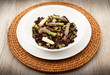 risotto nero agli asparagi