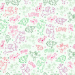 Seamless Bird Silhouette Pattern Seamless Bird Silhouette Pattern