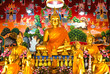 Buddha statue at temple in Bangkok, Thailand.