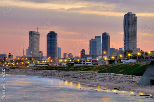 Photo: Tel Aviv Skyline on the Mediterranean Coast Tel Aviv Skyline on the Mediterranean Coast