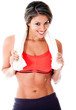 Fit woman smiling