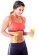 Woman lifting weights Woman lifting weights