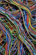 Foto: Bundles of colorful network cables Bundles of colorful network cables