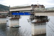 Reconstruction d'un pont sur la Sûre