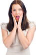 Portrait of surprised woman Portrait of surprised woman