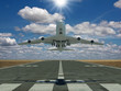 Airplane taking off