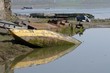 Shipwrecked boat
