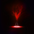 Creative dynamic, magic fire Illustrations.