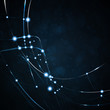 Abstract vector background, futuristic wave illustration eps10