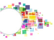 Transparent colored squares