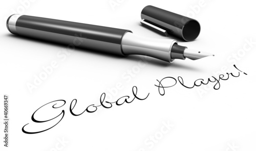 Illustrazione: Global Player - Stift Konzept Global Player - Stift Konzept