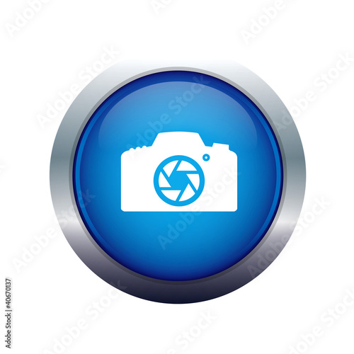 Illustration: photographic camera icon photographic camera icon