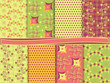 Abstract vector set of scrapbook paper