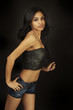 Beautiful young exotic woman