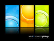 Photo en ligne au meilleur prix 3 separate gift cards with circles.