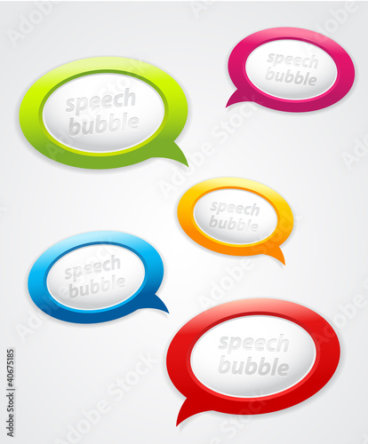 Vector: Set of speech bubbles. Set of speech bubbles.