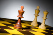Chess concept with various pieces Chess concept with various pieces