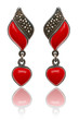 Jewellery and fashion concept with earrings Jewellery and fashion concept with earrings