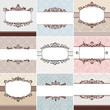 set of vintage floral frame