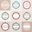 set of vintage floral frame