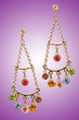 Beauty fashion concept with earrings Beauty fashion concept with earrings