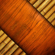 wood board with bamboo