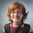 Smiling schoolchild