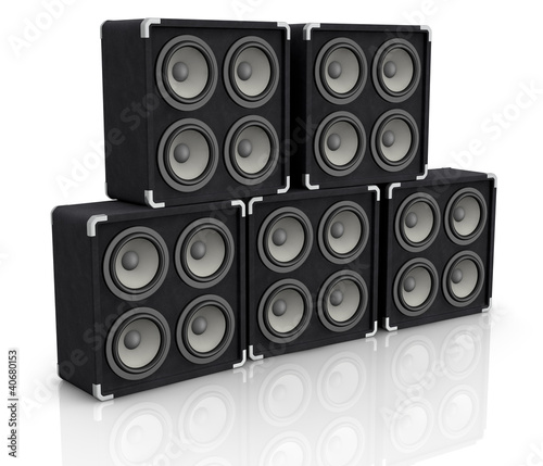 Illustration: concert audio speaker concert audio speaker