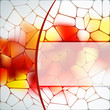 Stained glass design template. EPS 8