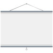 white blank projector screen