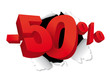 -50% déchiré