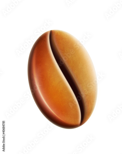 Illustration: Stilisierte Kaffeebohne Stilisierte Kaffeebohne