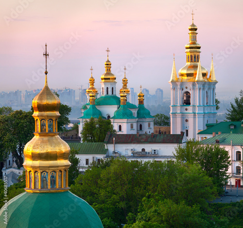 Photo: View of Kiev Pechersk Lavra Orthodox Monastery, Ukraine View of Kiev Pechersk Lavra Orthodox Monastery, Ukraine