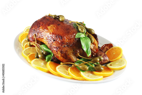 Photo: Duck baked in the oven Duck baked in the oven