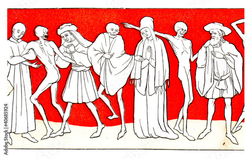 Illustration: Medieval Danse Macabre 7 Medieval Danse Macabre 7