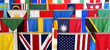 Flags of many nations