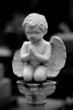 Photo: Old cemetery angel sculpture made of stone Old cemetery angel sculpture made of stone