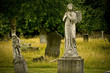 Photo: Old cemetery angel sculpture made of stone Old cemetery angel sculpture made of stone